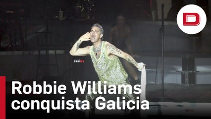 Robbie Williams conquista Galicia con una actuación deslumbrante