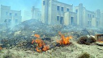 Bodrum’da korkutan yangın, alevler sitelerin içine kadar girdi