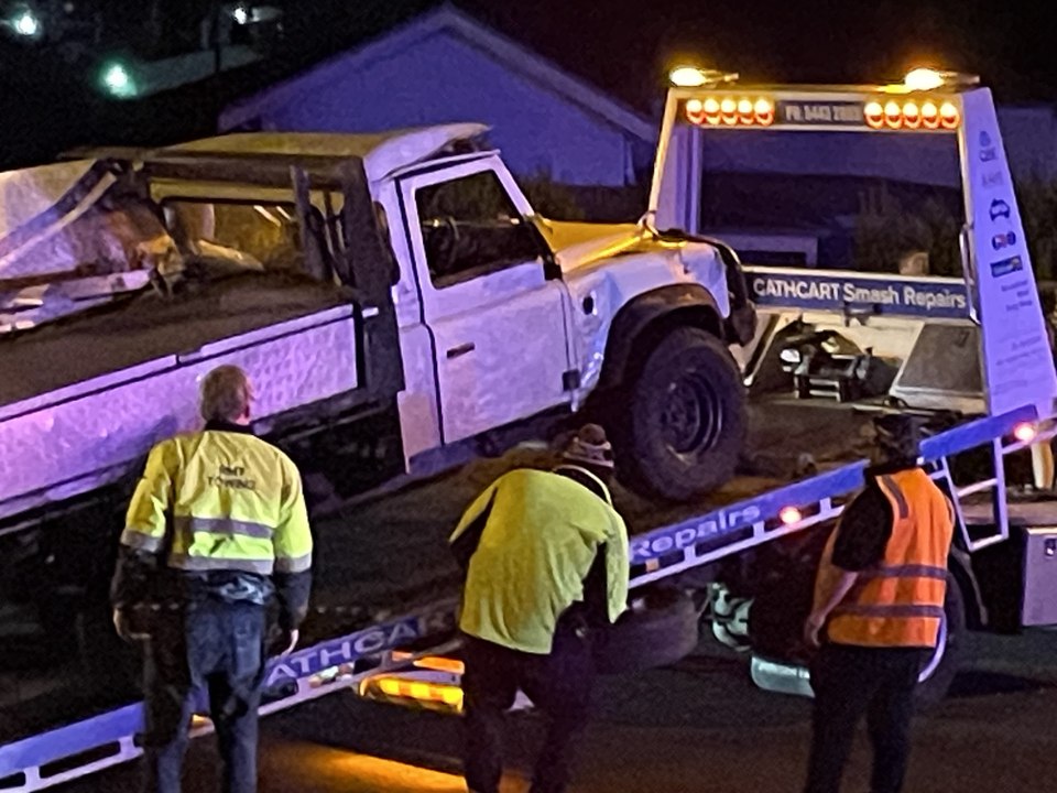 Eaglehawk Road crash aftermath, Bendigo Advertiser  July 9, 2023