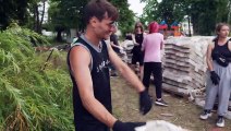 Beats and building blocks: Ukrainian volunteers use music to power reconstruction