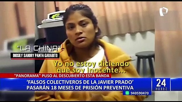 Dictan 18 meses de prisión preventiva para 'Falsos colectiveros de Javier Prado'
