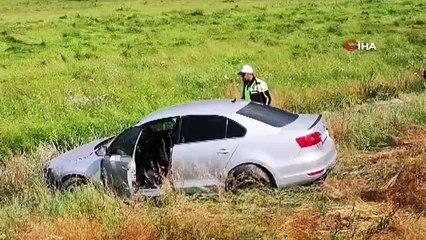Sağanak yağış trafik kazalarına neden oldu