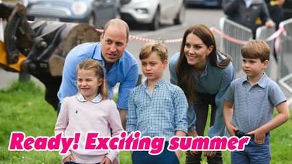 Inside George Charlotte  Louis' summer vacation has just begun and is very different from every year