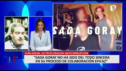 Iván Meini: "Sada Goray no ha sido sincera en su proceso de colaboración eficaz"