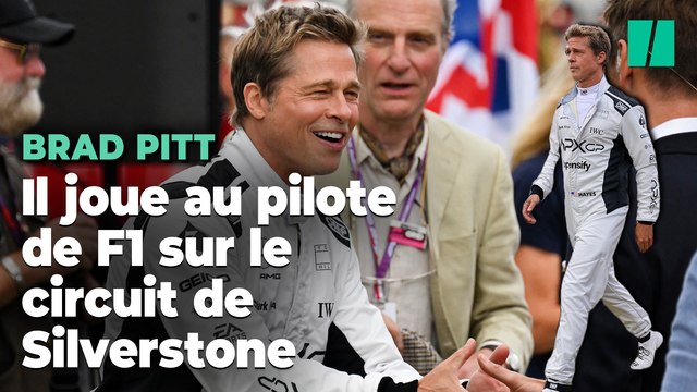 Brad Pitt était la star du GP de Grande-Bretagne sur le circuit de Silverstone en combinaison de Formule 1