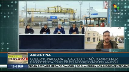 Gobierno Argentino inaugura gasoducto coincidiendo con el Día de la Independencia