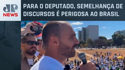 Eduardo Bolsonaro discursa sobre crescimento da esquerda na América Latina