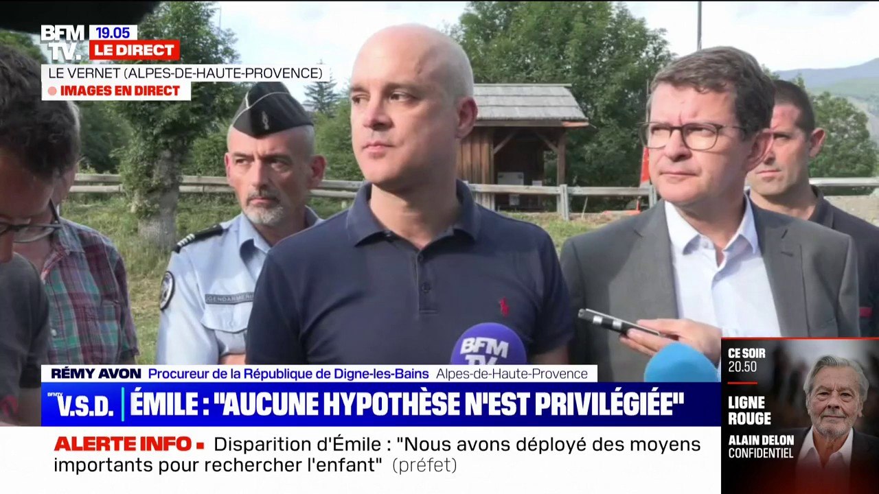 Disparition inquiétante d'Emile, 2 ans: "L'enfant a été vu dans une rue descendante par deux personnes", affirme le  procureur Rémy Avon