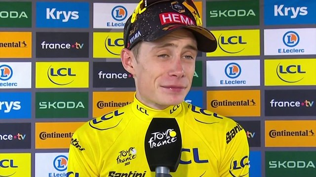 Tour de France 2023 - Jonas Vingegaard : Yes, Tadej Pogacar takes time away from me, we will take stock in Paris because that's the goal