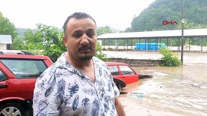 Zonguldak'ta sağanak; dereler taştı, heyelan oldu