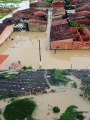 Passo de Camaragibe fica debaixo d'água após rio transbordar