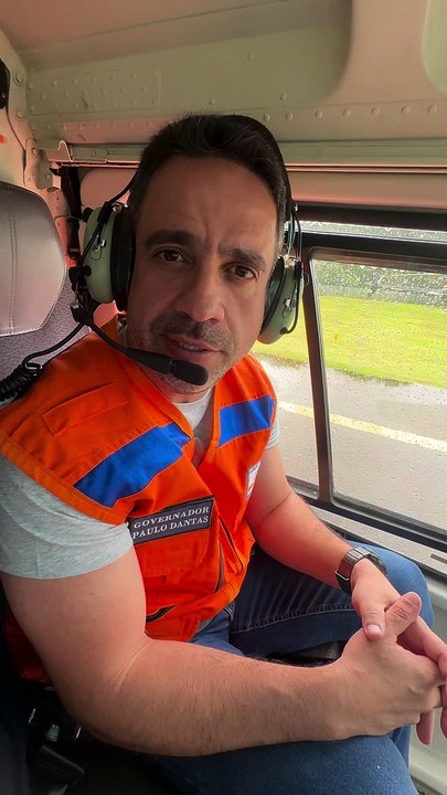 Governador de Alagoas sobrevoa áreas atingidas pelas chuvas