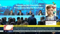 Fernández: El gasoducto Néstor Kirchner permitirá a Argentina declarar su independencia energética