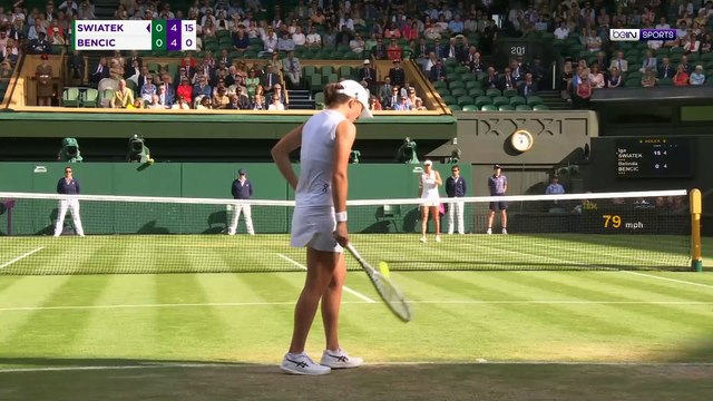Swiatek saves two match points to reach Wimbledon quarters