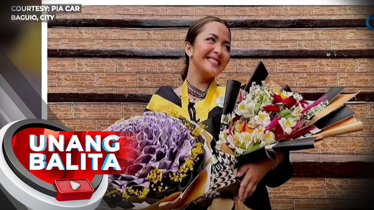 Money bouquet na nagkakahalaga ng P10,000, natanggap ng isang graduate mula sa kaniyang kuya | UB