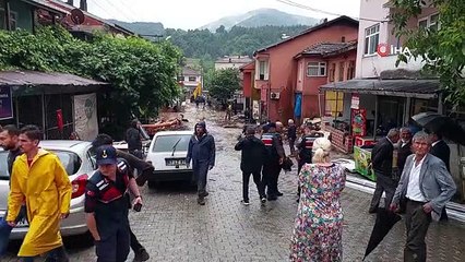 Kdz. Ereğli'de yaşanan taşkınlar havadan görüntülendi