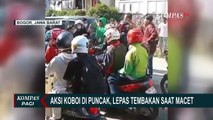 Kesal Terjebak Macet, Pengendara Motor Tembakan Air Soft Gun ke Udara