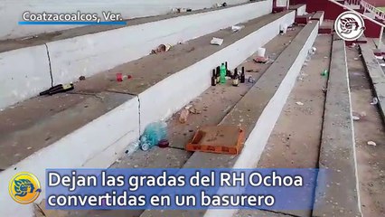 Dejan campo de Coatzacoalcos convertido en un basurero