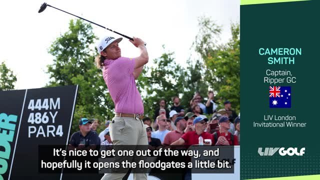 LIV London title a confidence booster for Smith ahead of Open Championship