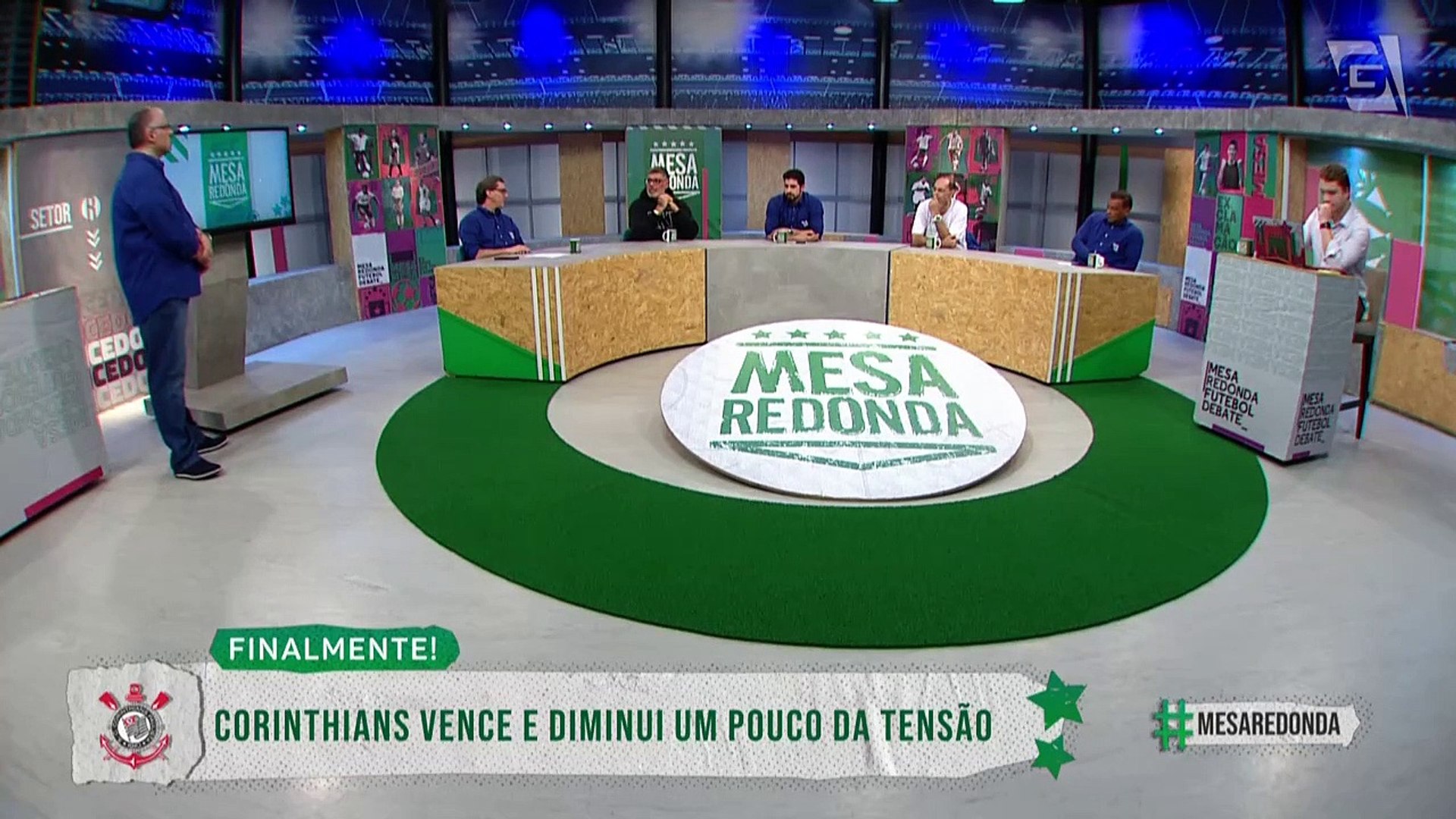 Equipe do Mesa e convidados analisam vitória do Corinthians