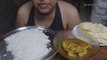 Egg fry curry, Pappad Fry, White Rice, Mangoes Mukbang | Eating show White rice with fried egg curry