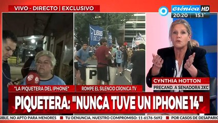 Cynthia Hotton: "Hay que manifestarse sin interrumpir el tránsito"