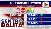 Dagdag-bawas sa presyo ng mga produktong petrolyo, ipatutupad bukas