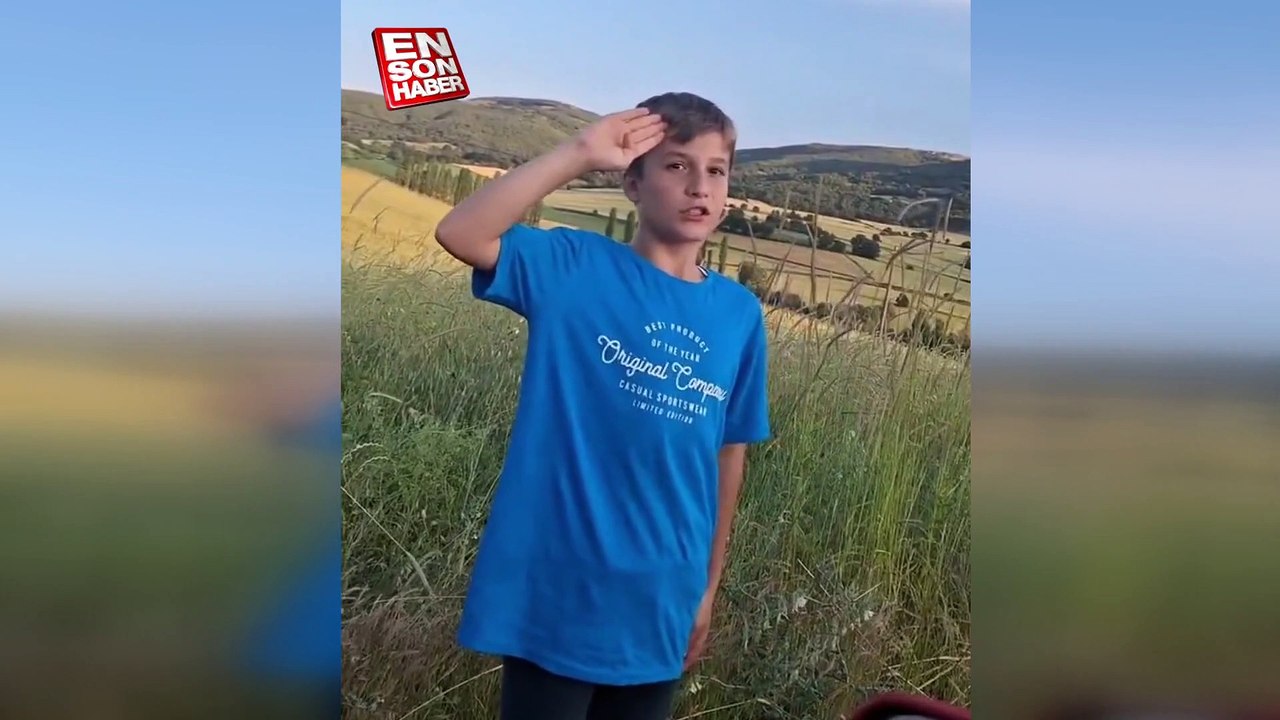 Çorum'da tekmil getirmeyi tekbir ile karıştıran çocuklar