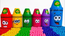 Best Toy Learning Video for Toddlers and Kids Learn Colors with Surprise Crayons!