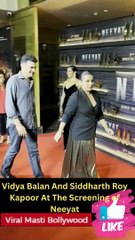 Vidya Balan And Siddharth Roy Kapoor At The Screening of Neeyat