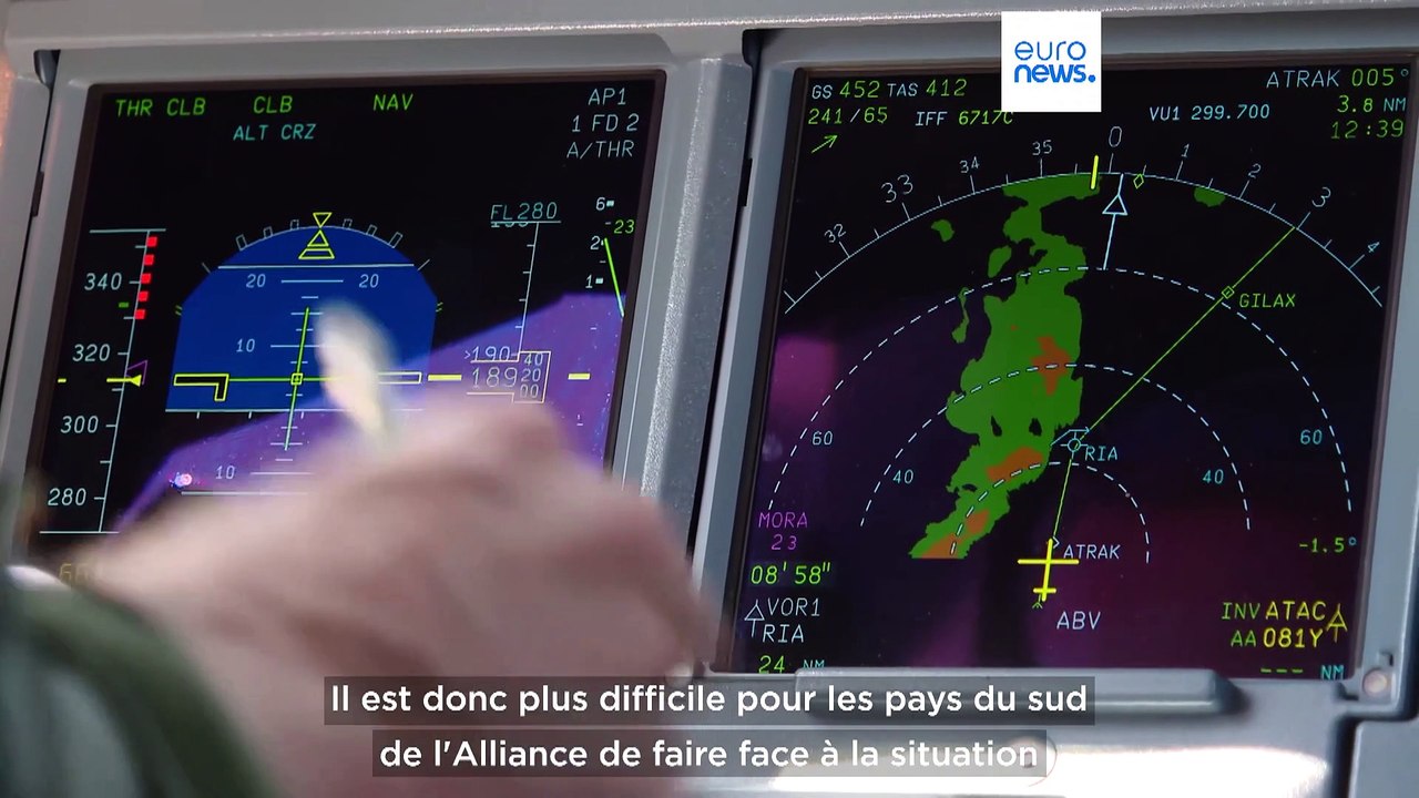 Reportage : à bord d'un avion de l'Otan pour tester les interceptions d'aéronefs russes