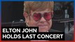 Fans bid Elton John an emotional farewell at last tour concert in Sweden