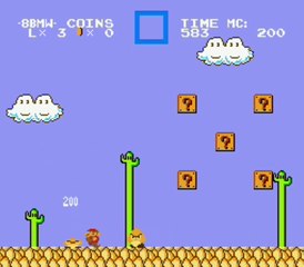 8-bit Mario World Desert Mario - snes