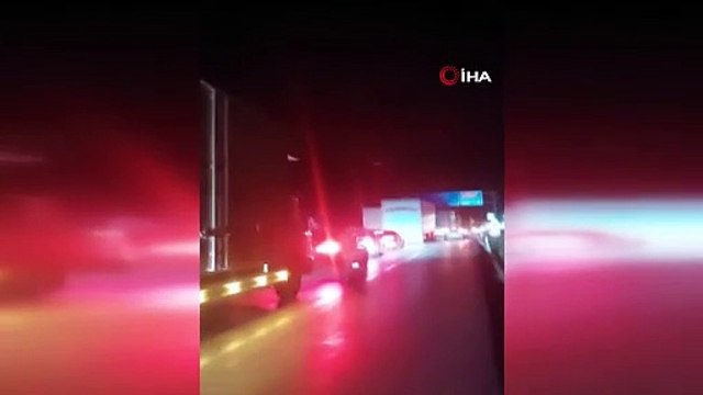 TEM Otoyolu’ndaki heyelan sebebiyle Ankara-İstanbul yolu trafiğe kapandı