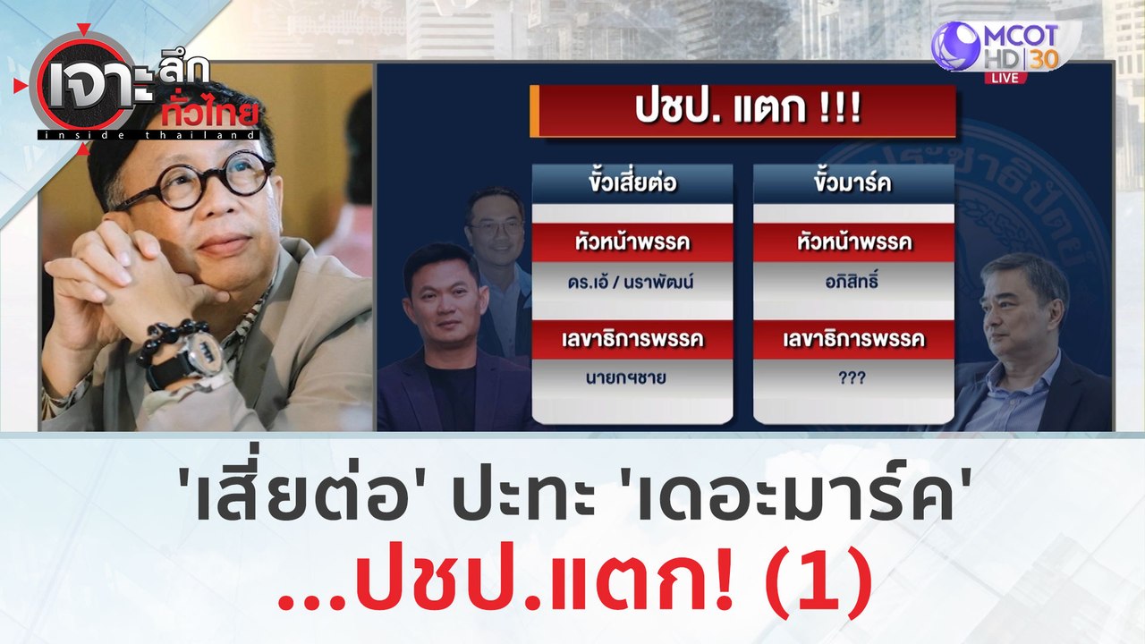 'เสี่ยต่อ' ปะทะ 'เดอะมาร์ค'...ปชป.แตก! (1) | เจ...