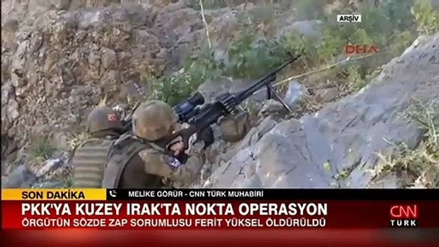 PKK'ya Kuzey Irak'ta nokta operasyon: Terörist Ferit Yüksel etkisiz hale getirildi