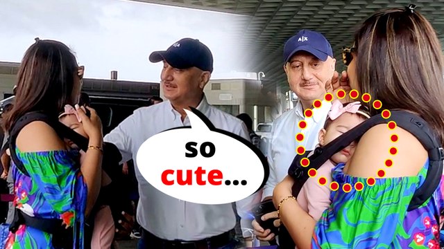 Anupam Kher की वजह से Bipasha Basu की बेटी Devi की दिखी पहली झलक