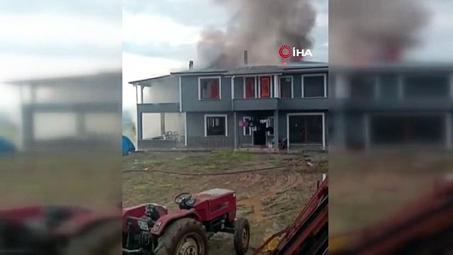 Sobayı benzinle yakmak istedi, evi yaktı