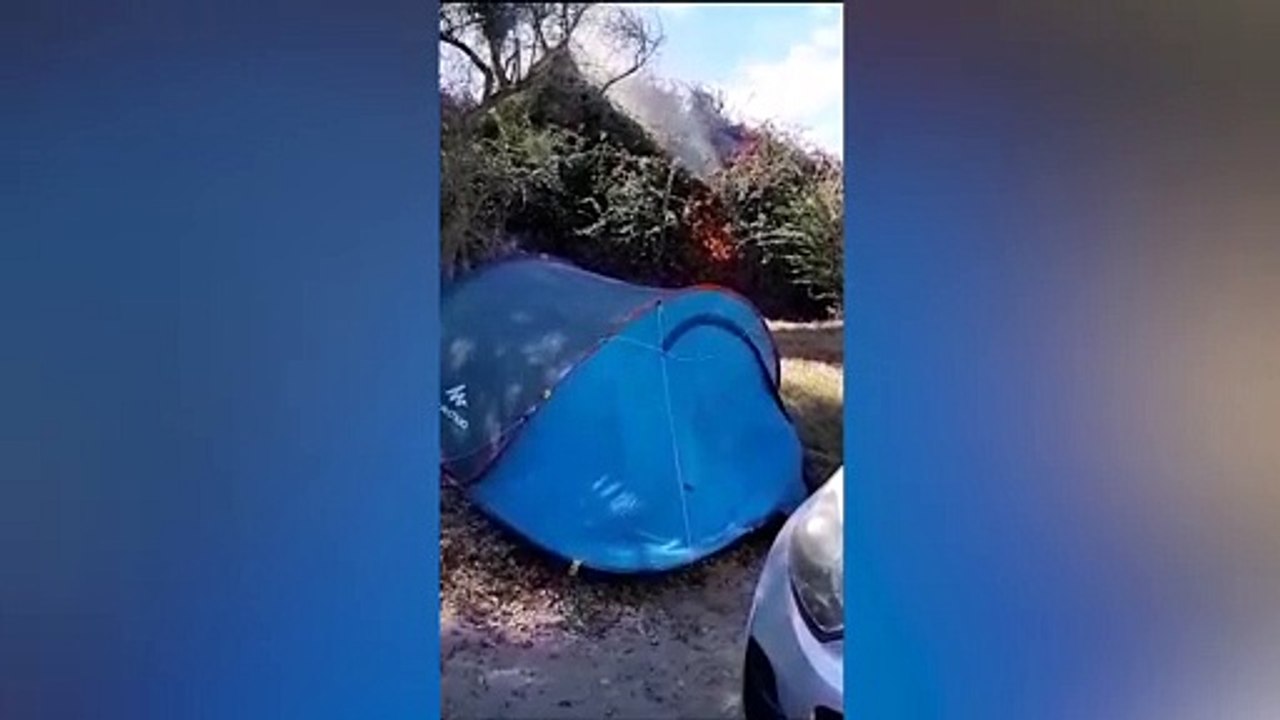 Incendie à Trou d'Eau