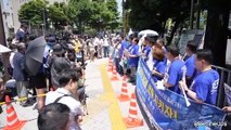 Proteste a Tokyo contro il rilascio delle acque reflue di Fukushima