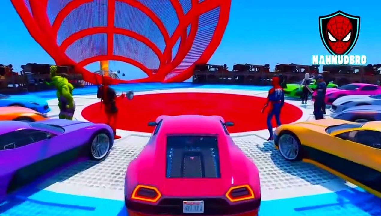 Gta V: Iron Man Vs She-hulk In An Epic Car And Motorcycle Race!