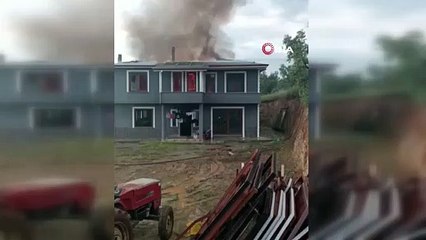 Bursa'da sobayı benzinle yakarken...