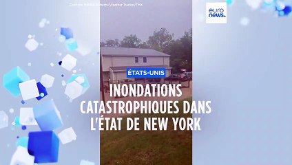 États-Unis : fortes pluies et inondations dans l’État de New York, l’état d’urgence décrété