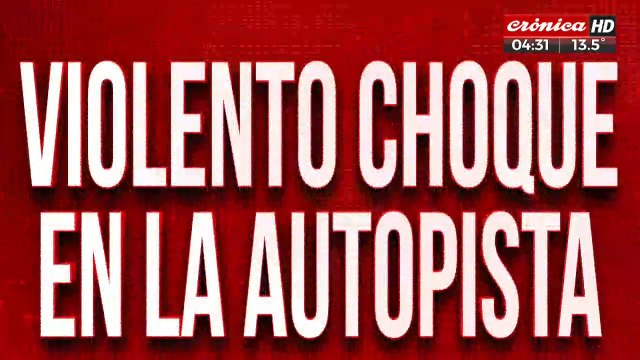 Violento choque en la autopista