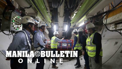 DOTr railway officials inspect latest developments of Metro Manila Subway