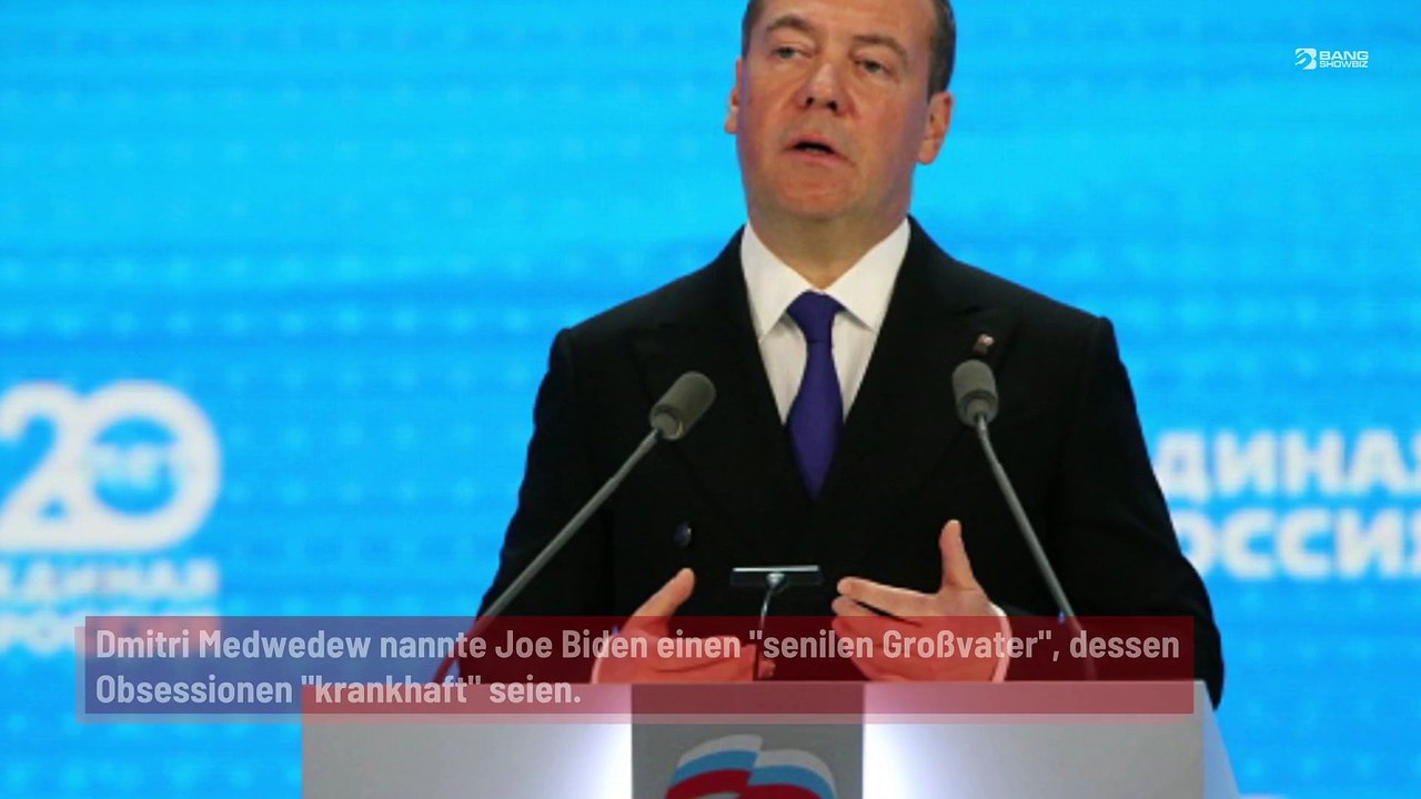 Dmitri Medwedew nennt Joe Biden einen 'senilen Großvater”