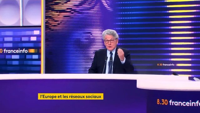 Les contenus haineux ou qui appellent à la révolte devront être effacés dans l'instant des réseaux sociaux sous peine d'être coupés du territoire européen, dès le 25 août, annonce Thierry Breton, le Commissaire européen au Marché intérieur