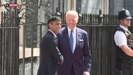 Joe Biden est arrivé au 10 Downing Street pour rencontrer Rishi Sunak