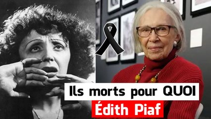 Le jour où Édith Piaf est décédée - La vie est douloureuse avec de nombreuses maladies.