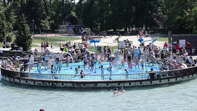 Wodny plac zabaw w Krakowskim Parku Jordana